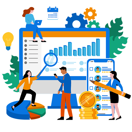 Recruitment Staffing service illustration