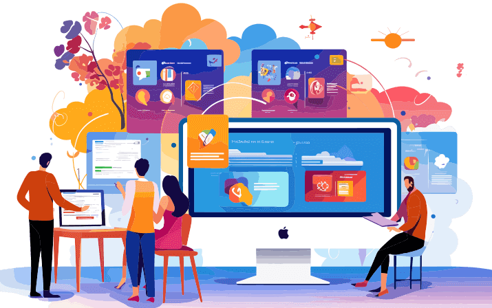 Website Design service illustration